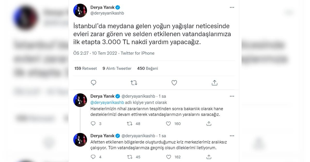 3.000 TL nakdi yardım