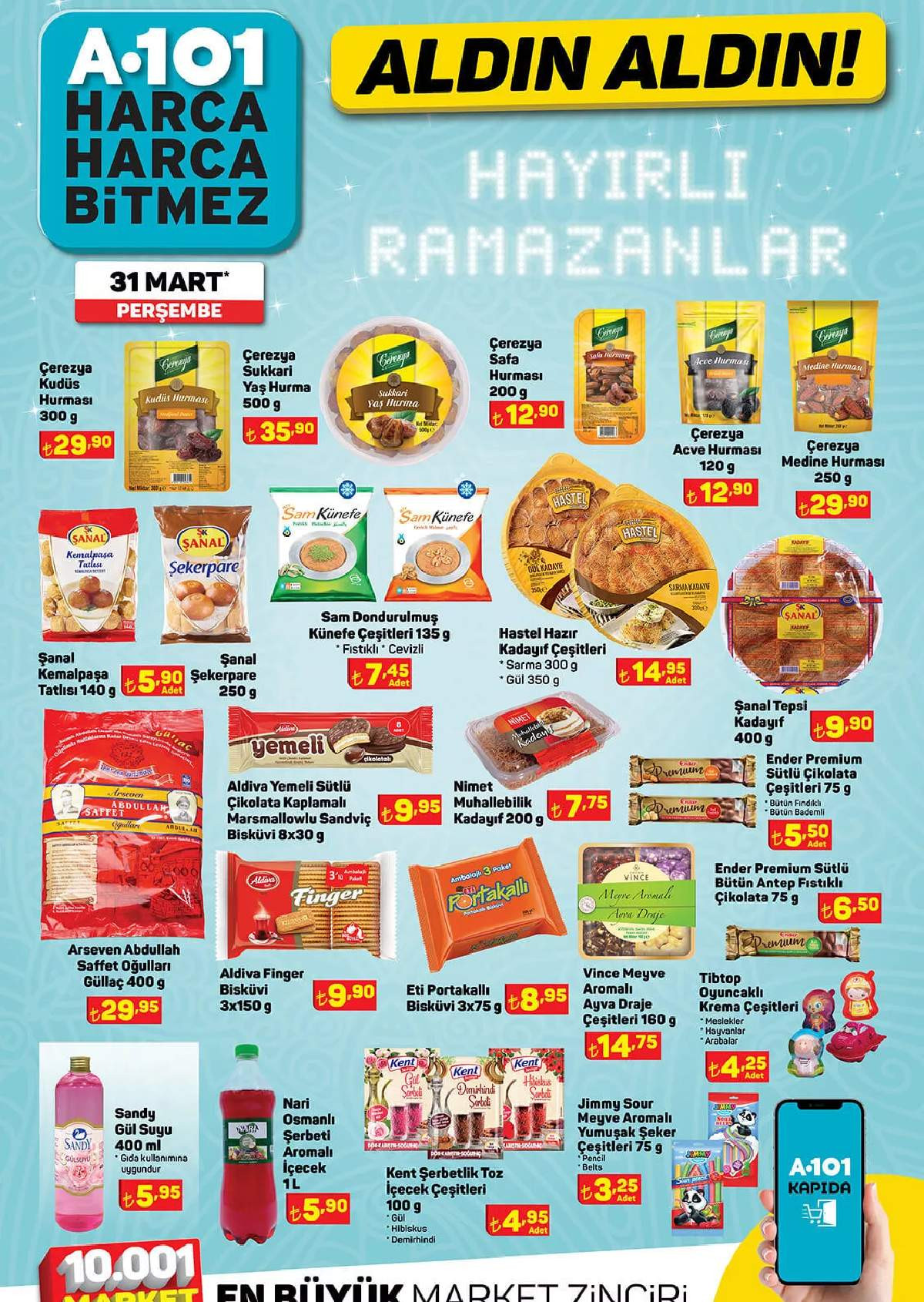 31 Mart A101 İndirimli Ürünler 31 Mart Aktüel Ürünler Kataloğu 2022