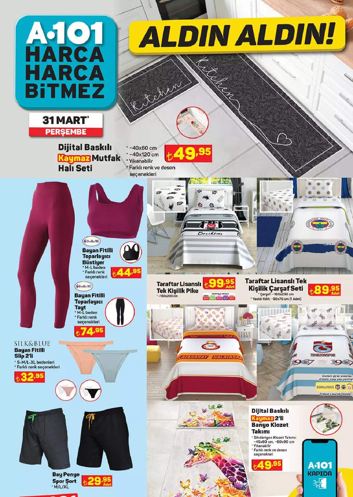 31 Mart A101 İndirimli Ürünler 31 Mart Aktüel Ürünler Kataloğu 2022