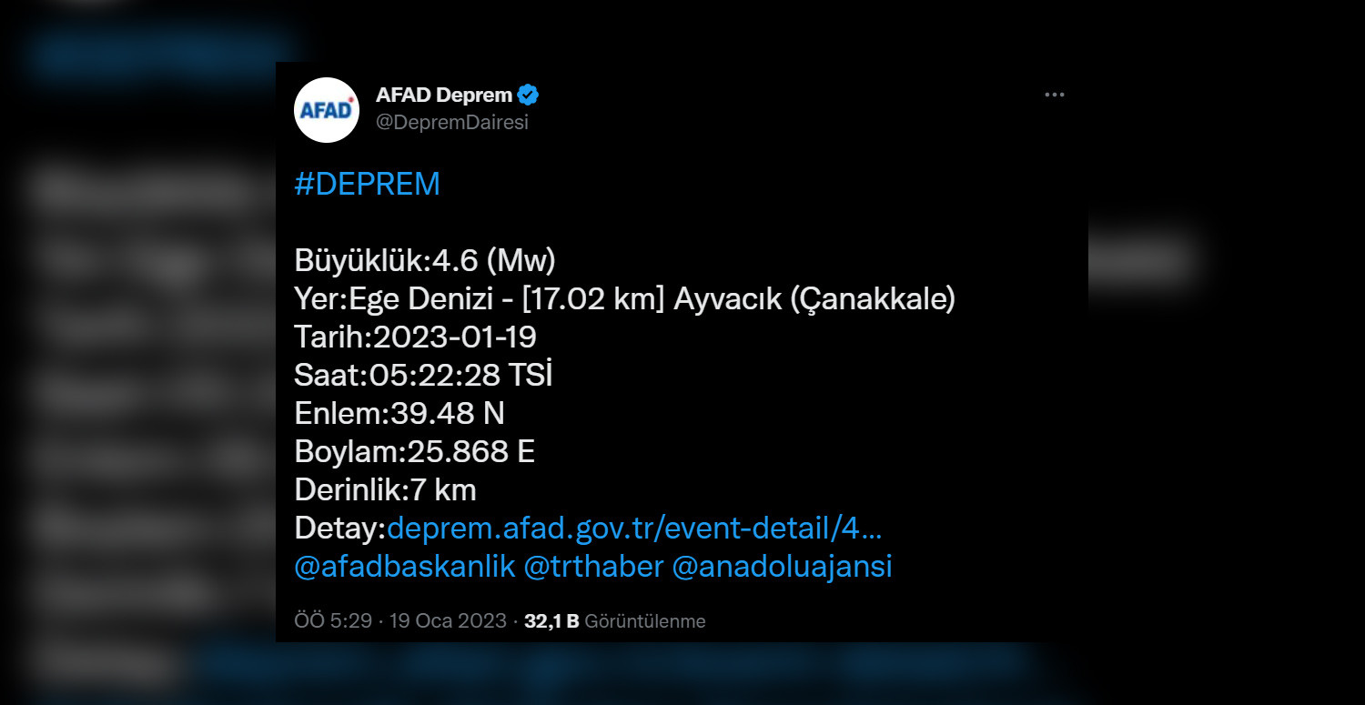 4.6 büyüklüğünde korkutan deprem