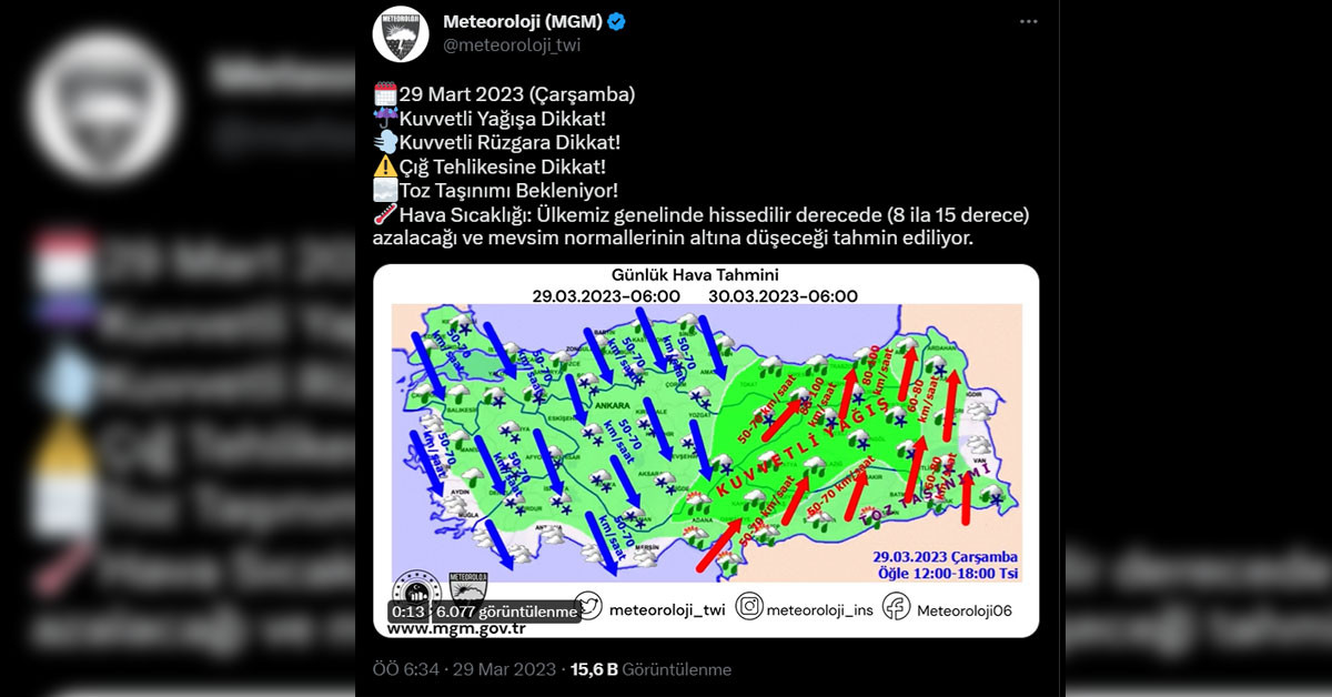 56 kent için uyarı 56 kent için uyarı