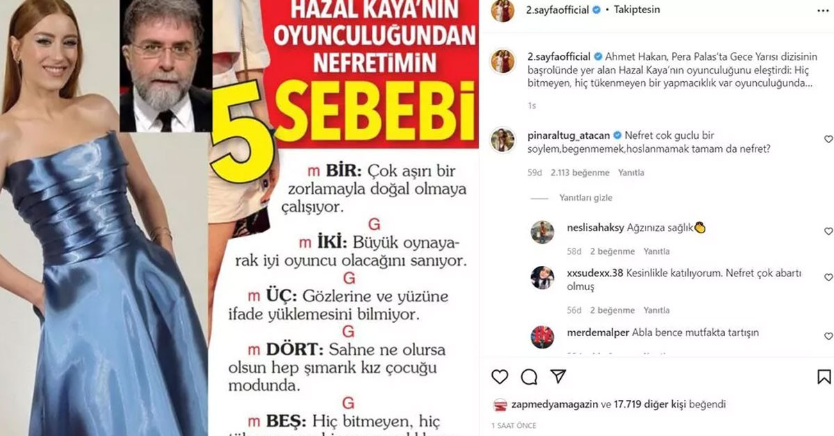 Pınar Altuğ'dan Ahmet Hakan'a sert çıkış