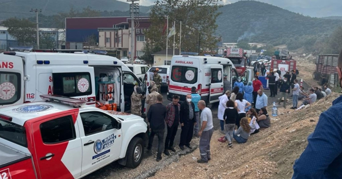 Bursa'da fabrika yangın çıktı