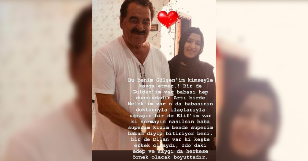 İbrahim Tatlıses kızıyla fotoğrafını paylaştı