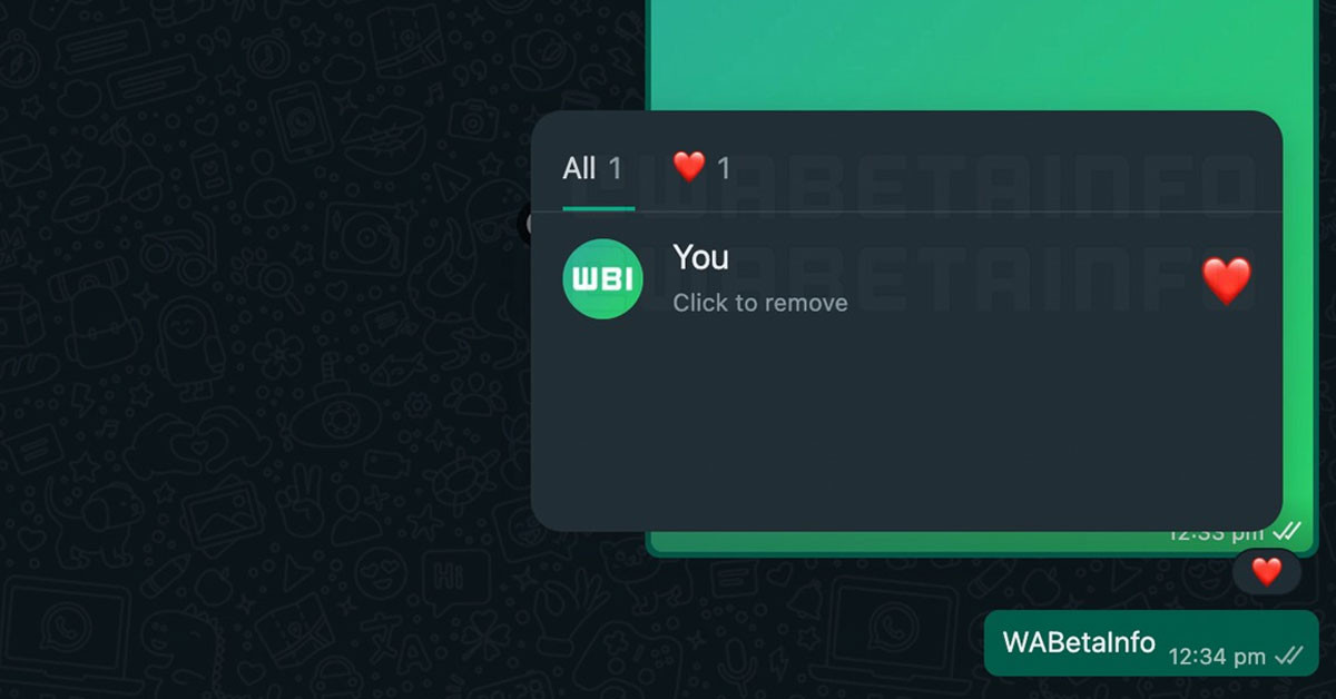WhatsApp Tepki Özelliği