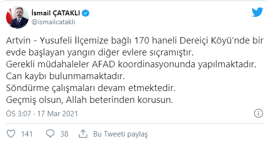 Artvin'de Yangın! 50'ye Yakın Ev Yanıyor35456456