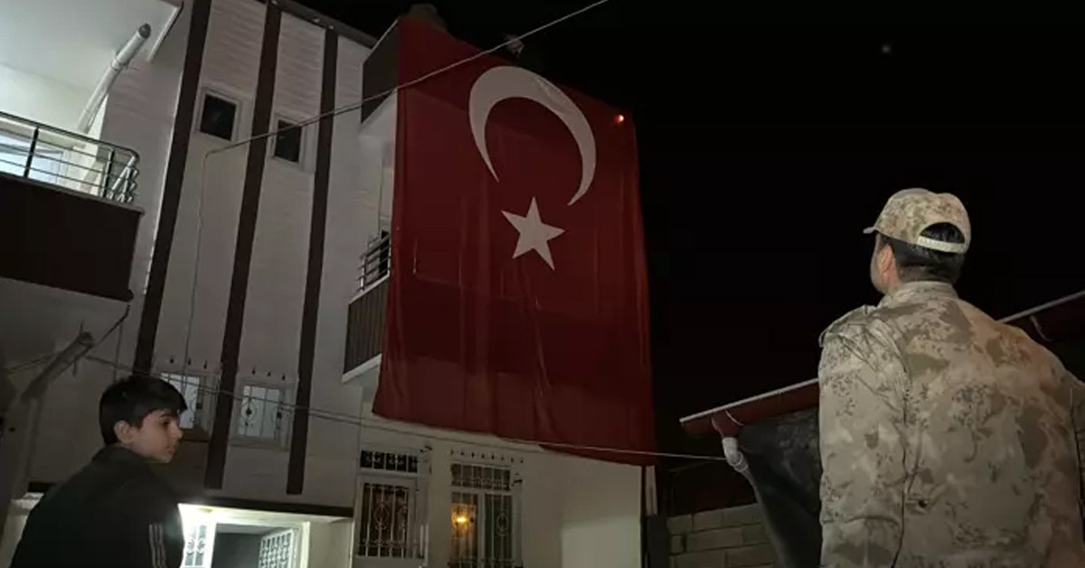 Piyade Uzman Çavuş Serkan Sayın'ın evi.
