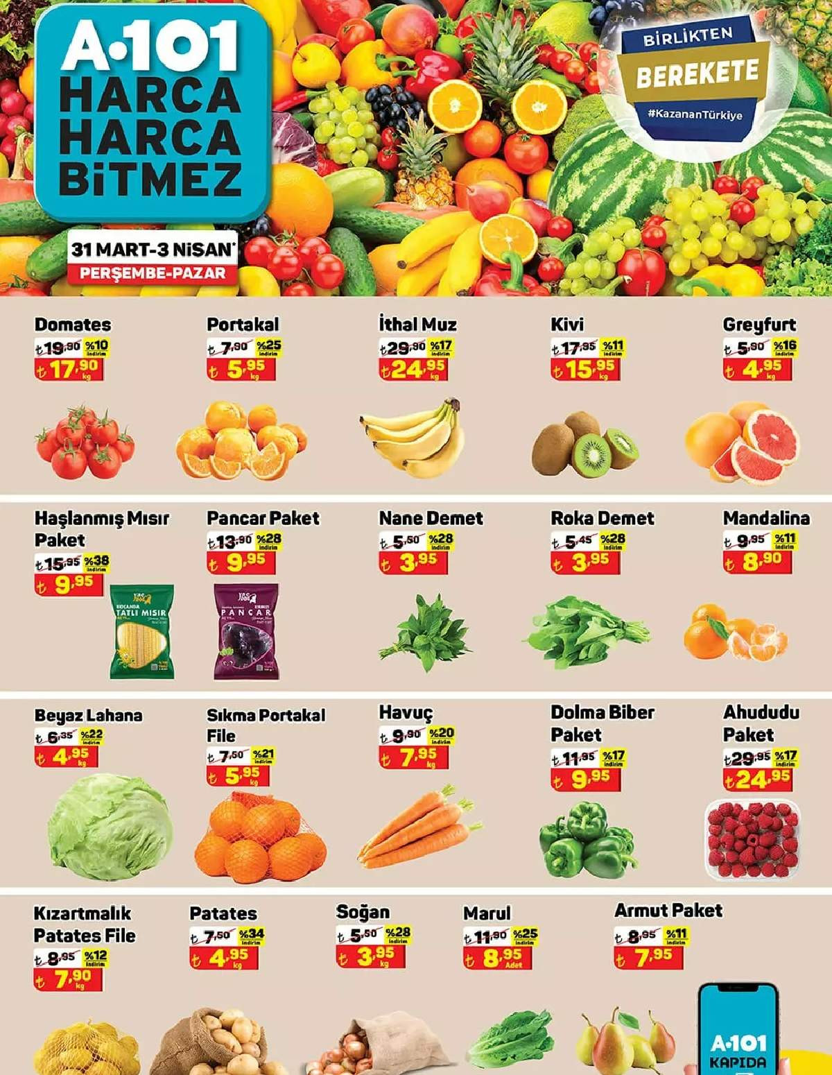 A101 2 Nisan 2022 aktüel indirimli ürünler kataloğu
