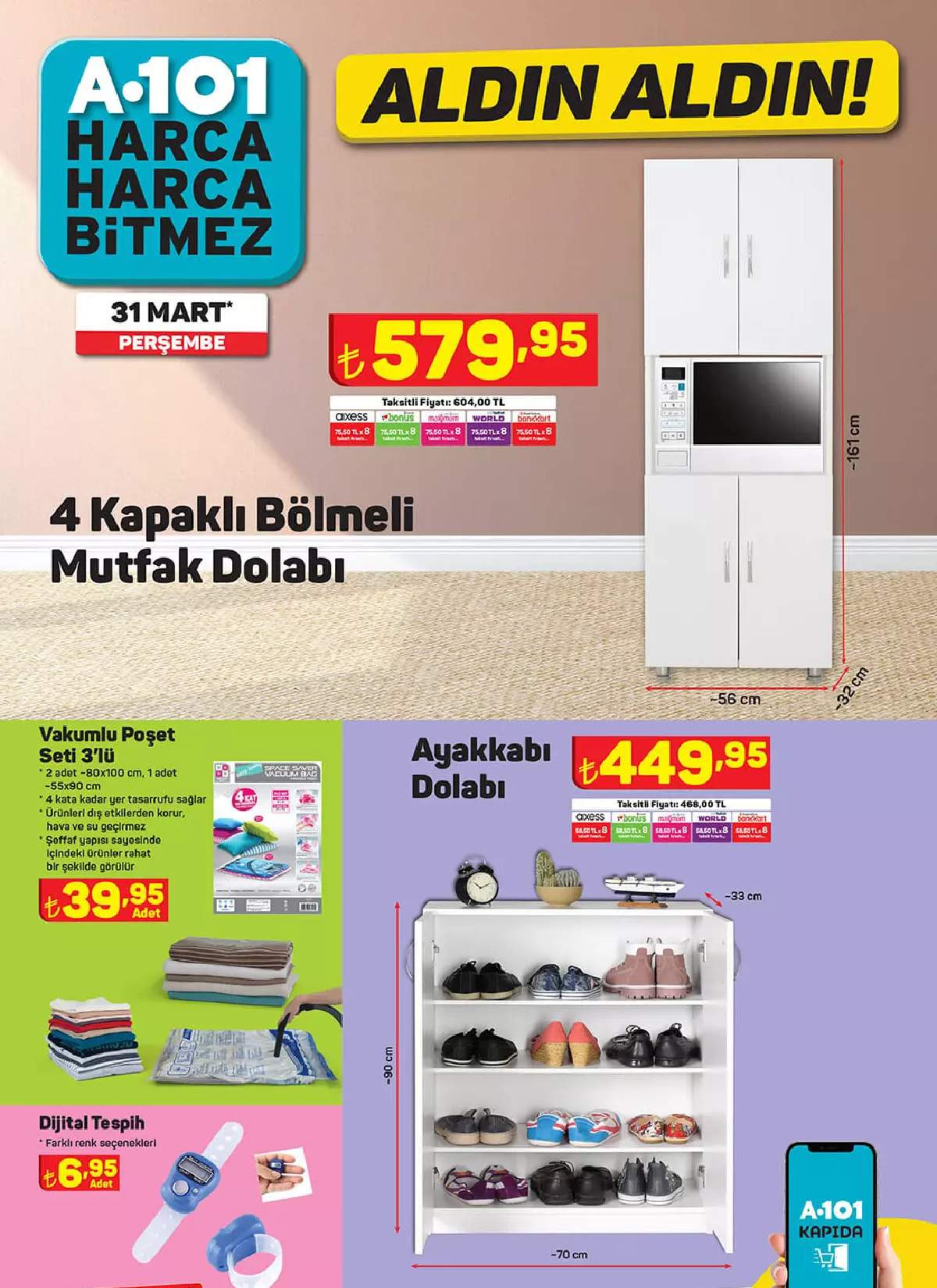 A101 31 Mart 2022 Ramazana özel aktüel indirimli ürünler kataloğu