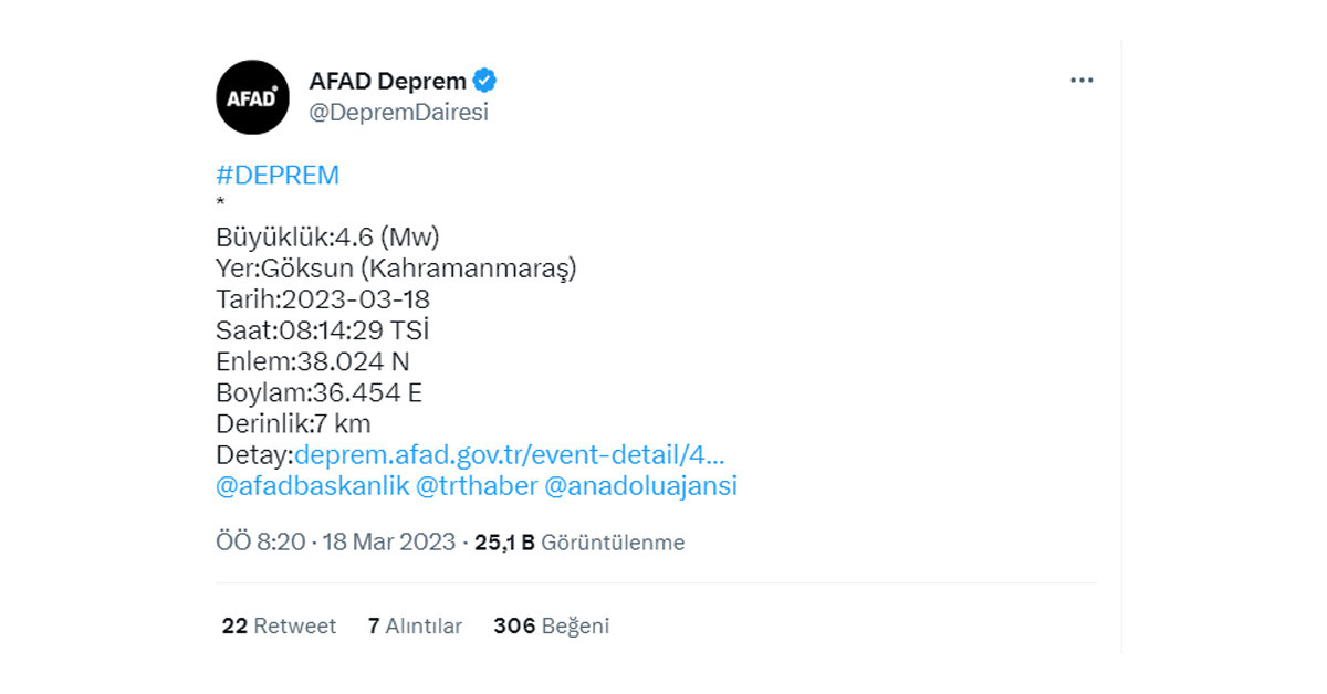 AFAD açıklama