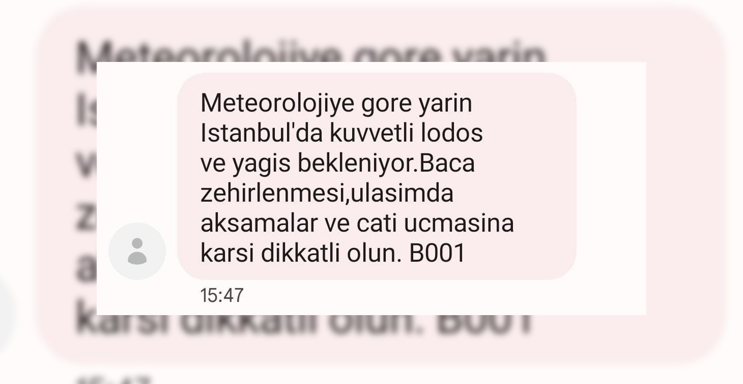 AFAD'dan uyarı
