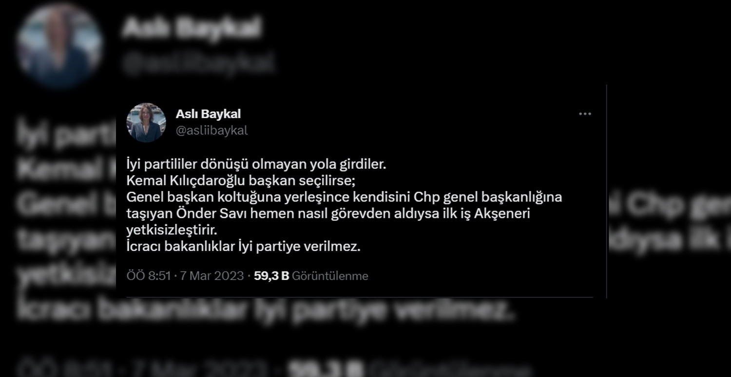 Akşener'i uyardı