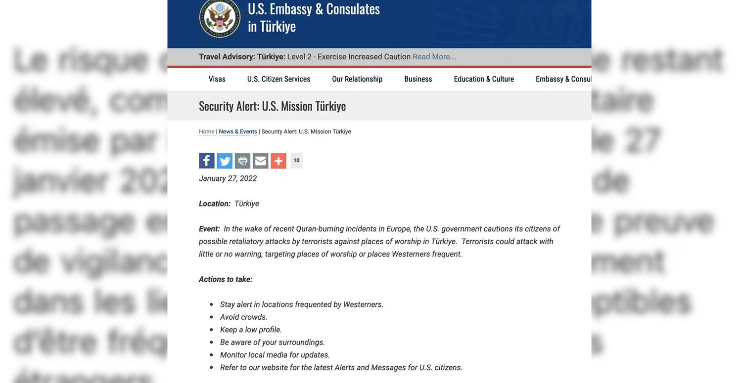 Amerika'dan uyarı