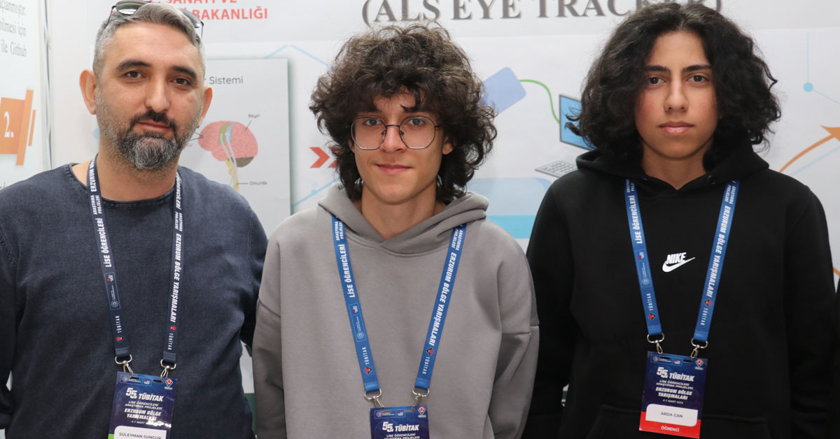 Artvinli öğrencilerin 55. TÜBİTAK Araştırma Projeleri Erzurum Bölge Yarışmaları kapsamında kilitlenme sendromlu ALS hastalıklarının rahatlıkla iletişim kurmalarına olanak sağlamak için hazırladıkları Artvinli öğrencilerin 55. TÜBİTAK Araştırma Projeleri Erzurum Bölge Yarışmaları kapsamında kilitlenme sendromlu ALS hastalıklarının rahatlıkla iletişim kurmalarına olanak sağlamak için hazırladıkları