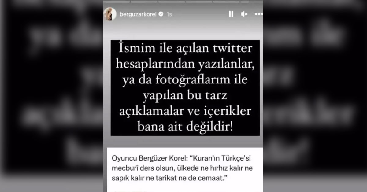 Bergüzar Korel Kur'an açıklaması
