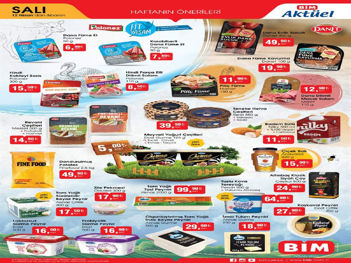 BİM 12 Nisan aktüel katalog