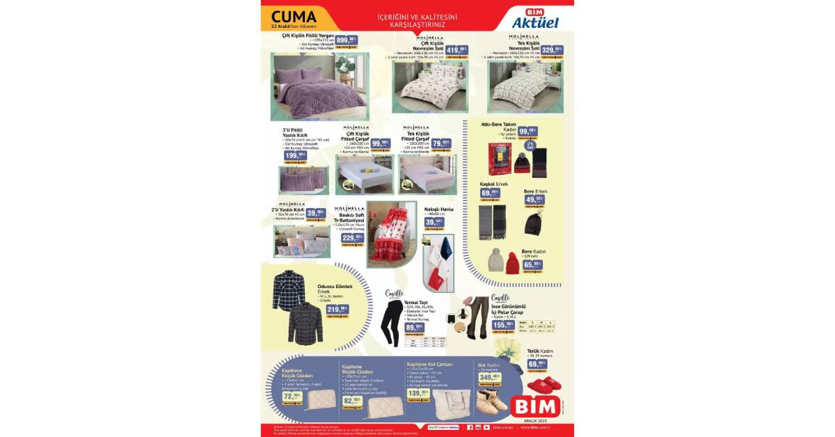 BİM 22 Aralık Aktüel