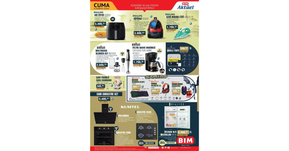 BİM 22 Aralık Aktüel