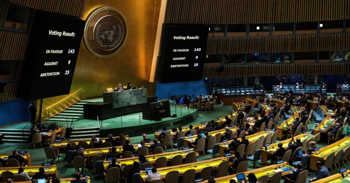 BM’den İsrail’i sinirlendirecek karar: Filistin’in üyeliği kabul edildi BM’den İsrail’i sinirlendirecek karar: Filistin’in üyeliği kabul edildi