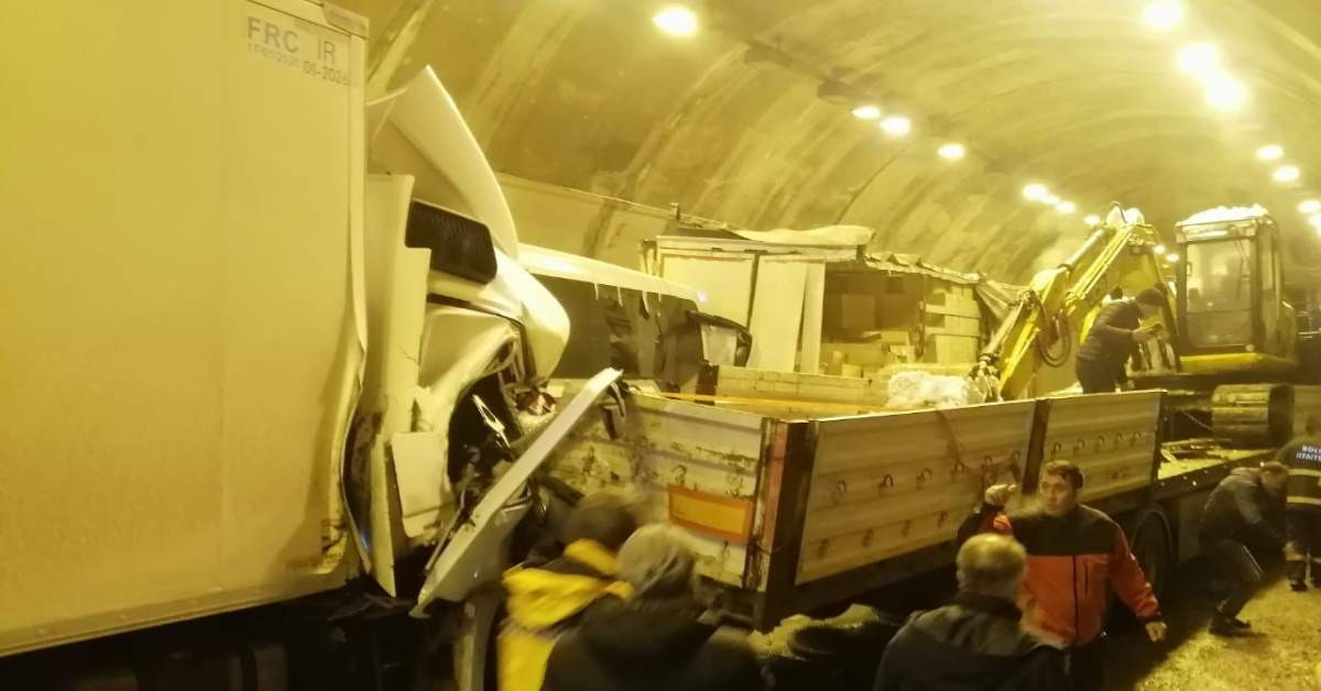 Bolu Dağı Tüneli kaza anı