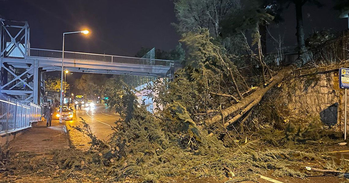 Bursa'da fırtına eğitime ara verildi