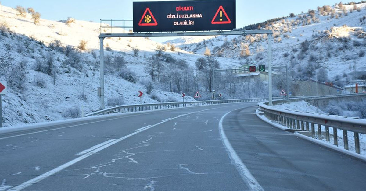 Buzlanma ve don olayı uyarısı Buzlanma ve don olayı uyarısı