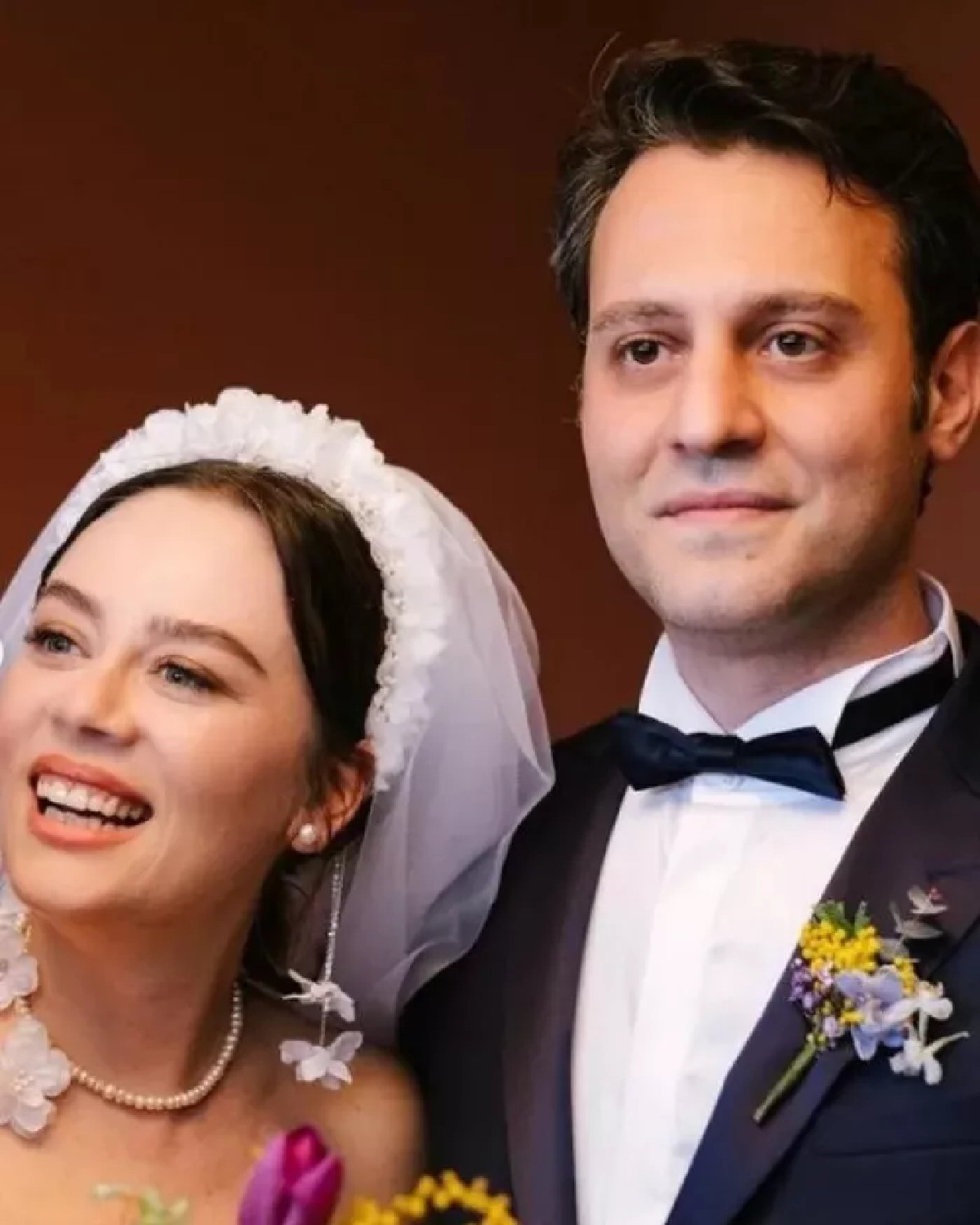 Demet Evgar Levent Babataş çiftinin nikahından kareler