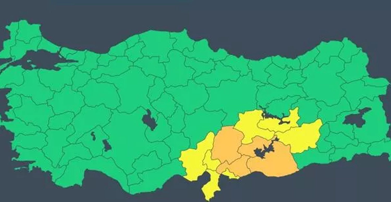 Deprem bölgeleri için uyarı Deprem bölgeleri için uyarı