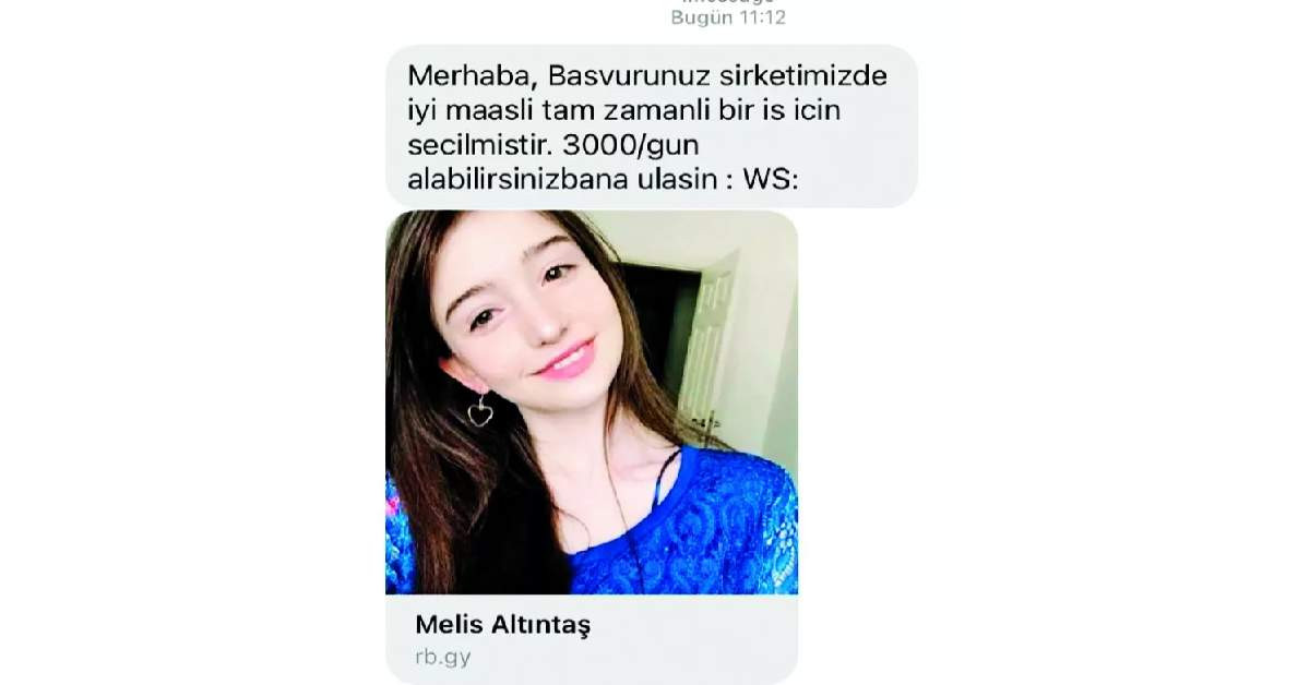 Dolandırıcılar İş İlanı Mesajı