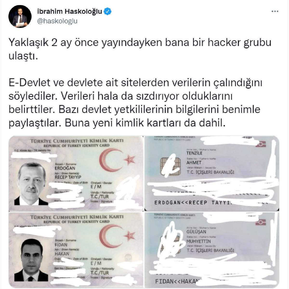 E-devlet hacklendi mi
