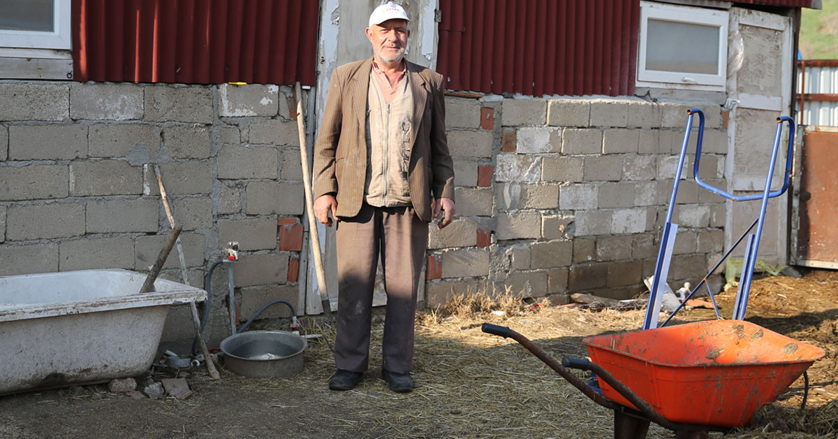 Edirne'deki Şahin Aslaner devlet hibe desteğiyle 5 manda aldı