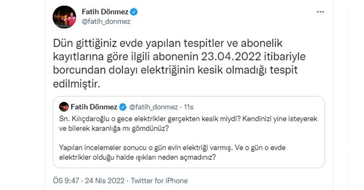Enerji ve Tabii Kaynaklar Bakanı Fatih Dönmez Enerji ve Tabii Kaynaklar Bakanı Fatih Dönmez