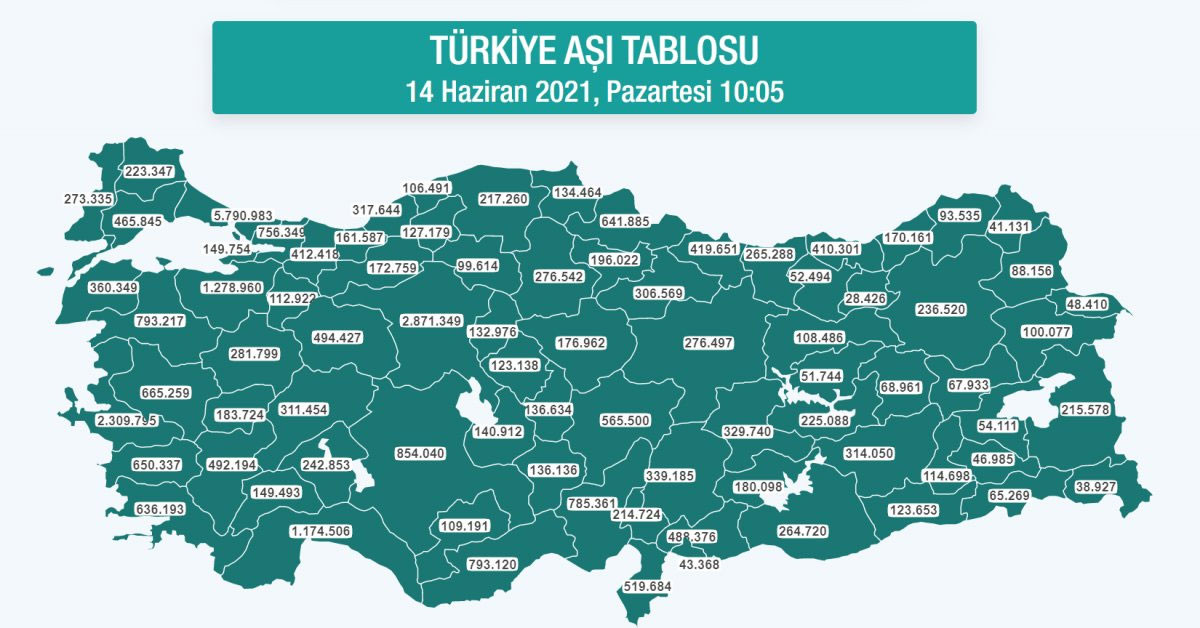 türkiye'de aşı tablosu