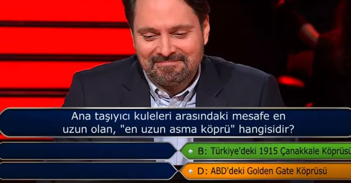 Geçtiğimiz günlerde Başkan Erdoğan açılışını yapmıştı, 1915 Çanakkale Köprüsü sorusu izleyenleri şaşkına çevirdi! Geçtiğimiz günlerde Başkan Erdoğan açılışını yapmıştı, 1915 Çanakkale Köprüsü sorusu izleyenleri şaşkına çevirdi!