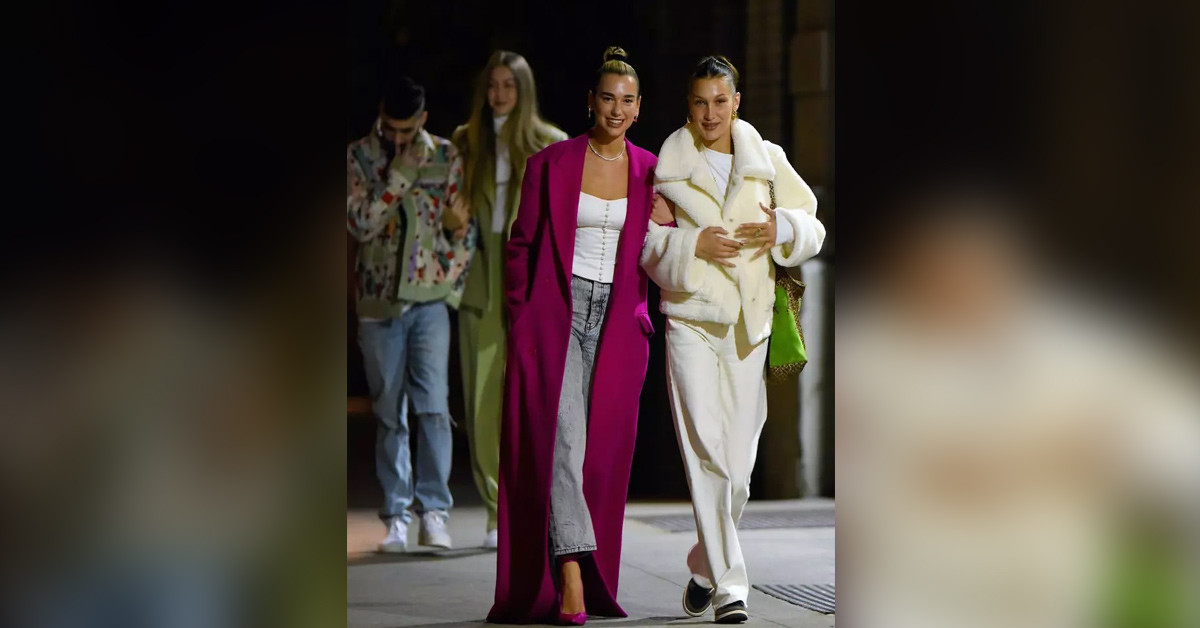 gigi hadid dua lipa gigi hadid dua lipa