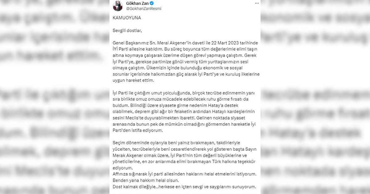 Gökhan Zan paylaşım