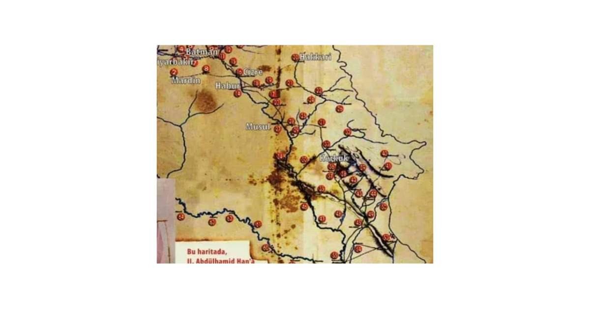 II. Abdulhamid Petrol haritası