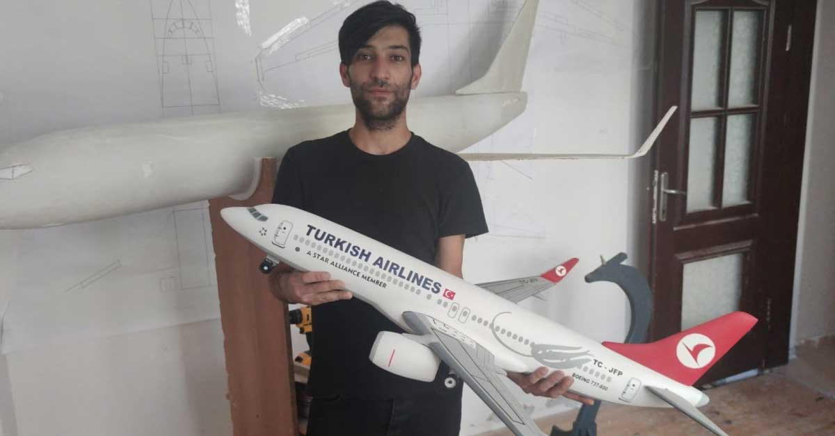 İlk uçağı için aylarca uğraştı