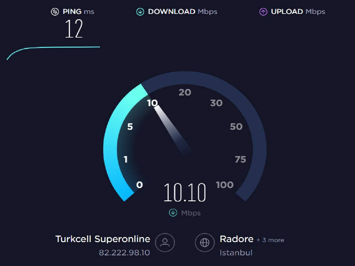 İnternet hız testi