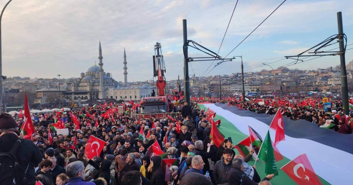 İstanbul Filistin yürüyüş İstanbul Filistin yürüyüş