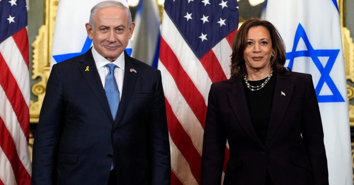 Kamala Harris bayrağı devraldı: Gazze katliamcısı Netanyahu ile görüştü