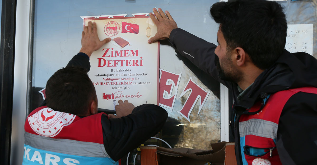 Kars'ta zimmet defteri geleneği devam ediyor