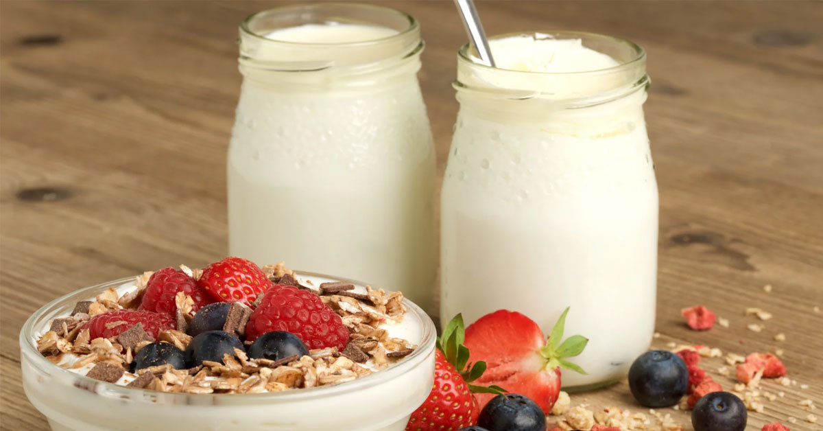 Kefir ve meyve