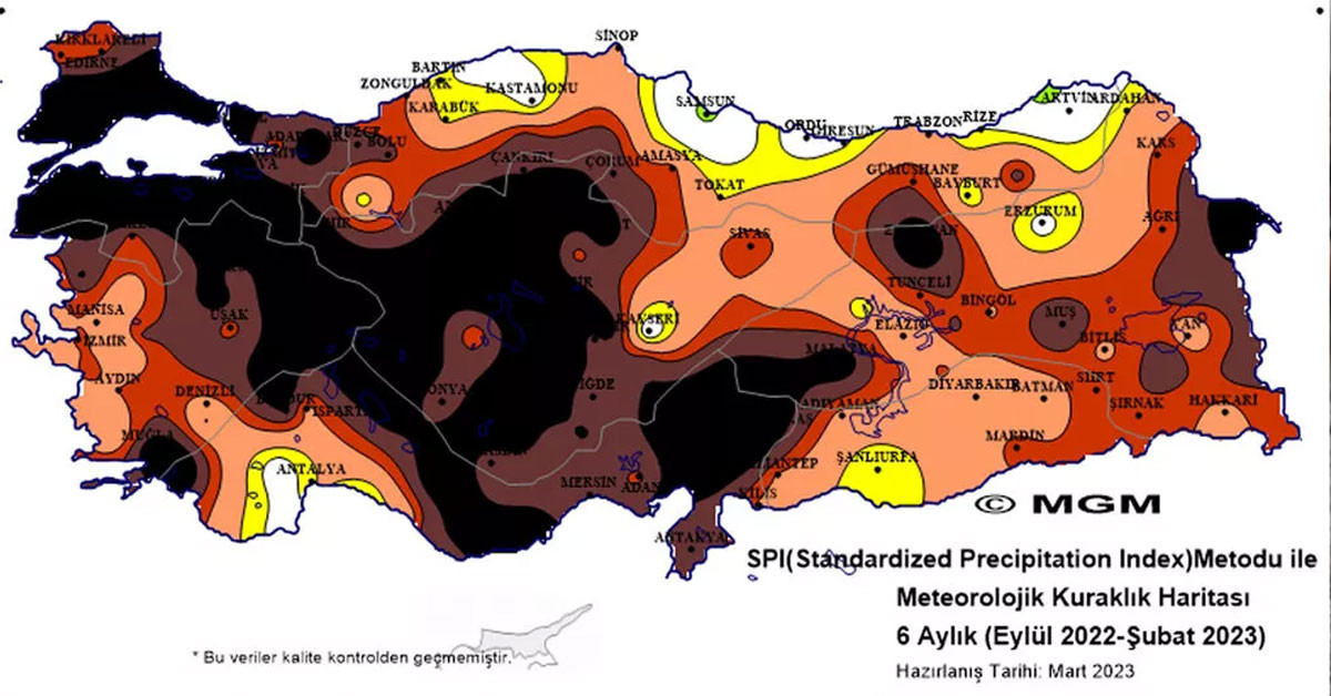 Kuraklığın zirvede Kuraklığın zirvede