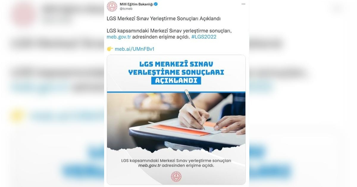 LGS tercih sonuçları