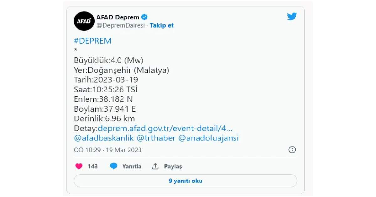 Malatya Deprem