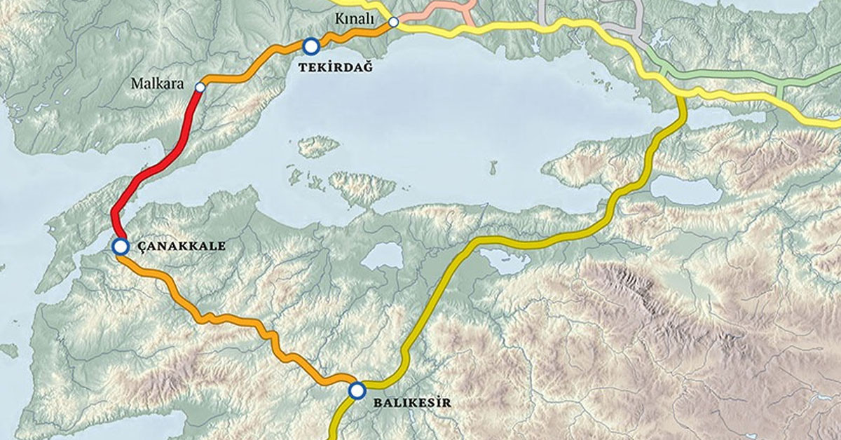 Marmara Denizi'nin etrafı adeta bir çevre yolu! Marmara Denizi'nin etrafı adeta bir çevre yolu!
