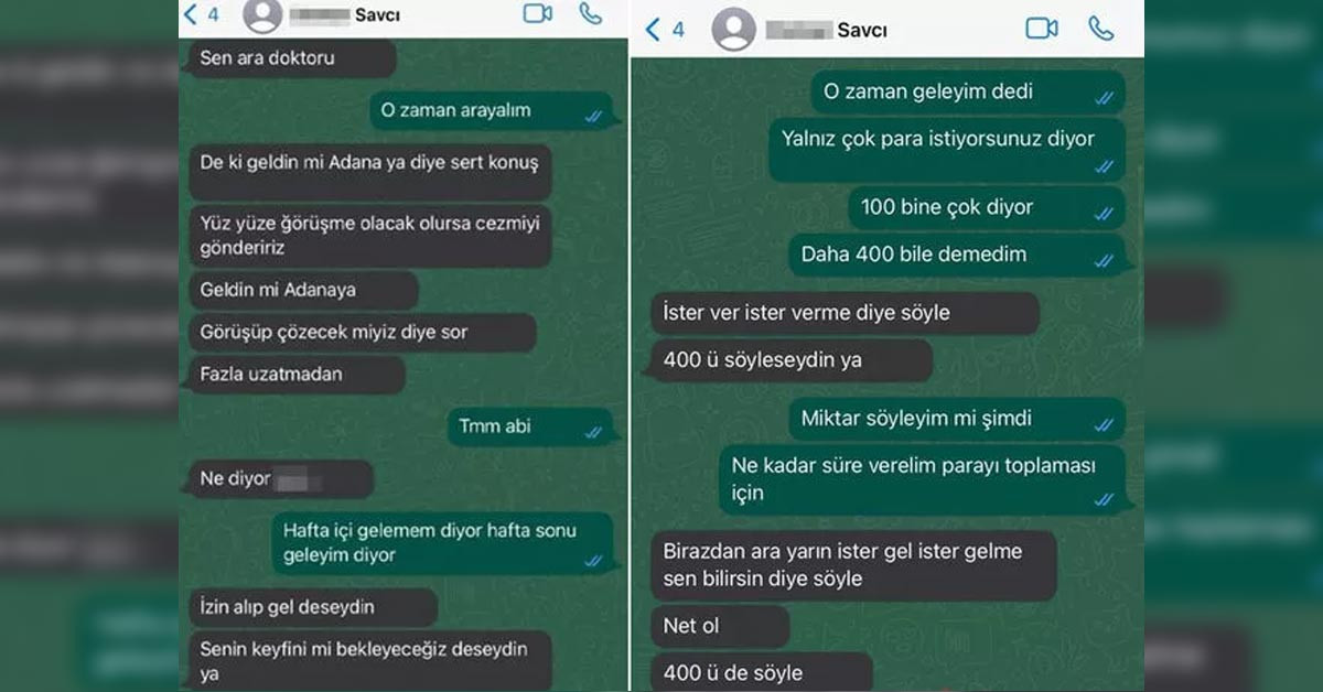 Mesajlar ortaya çıktı Mesajlar ortaya çıktı