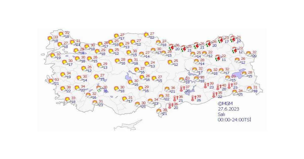 Meteoroloji 24 Haziran