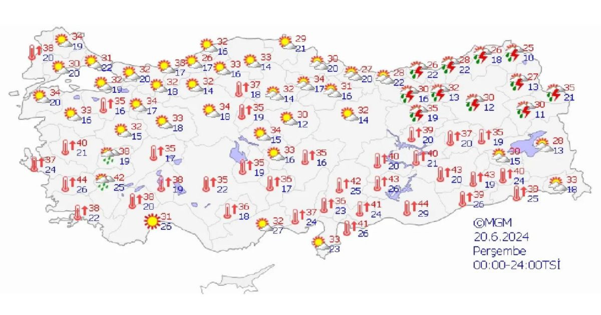 Meteoroloji raporu yayımladı: 20 Haziran 2024 hava durumu nasıl olacak?
